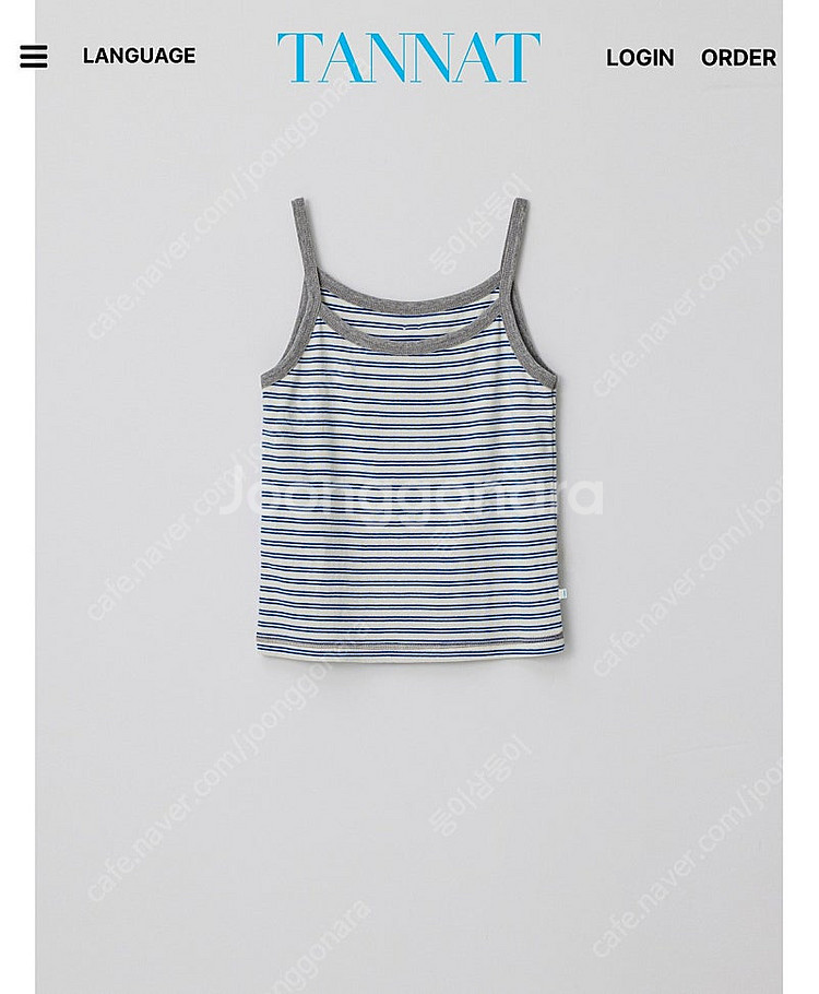 타낫 슬리브리스 Taffy stripe sleevele...--0