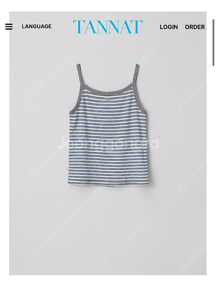 타낫 슬리브리스 Taffy stripe sleevele...--1
