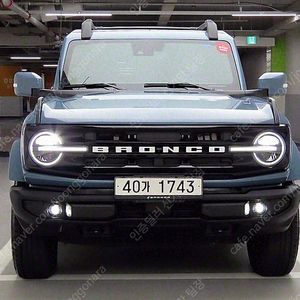 파란색 포드 브롱코 중고 포드 중고차 2.7 아우터 뱅크스 중고차 리스 가능 차량 12,776 km
