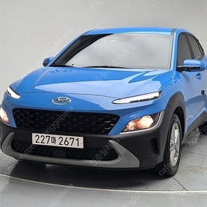 코나 중고차 가격 코나 더뉴코나 중고 파란색 2021년식 81,496km 가솔린 1.6 터보 2WD 스마트 중고차카페
