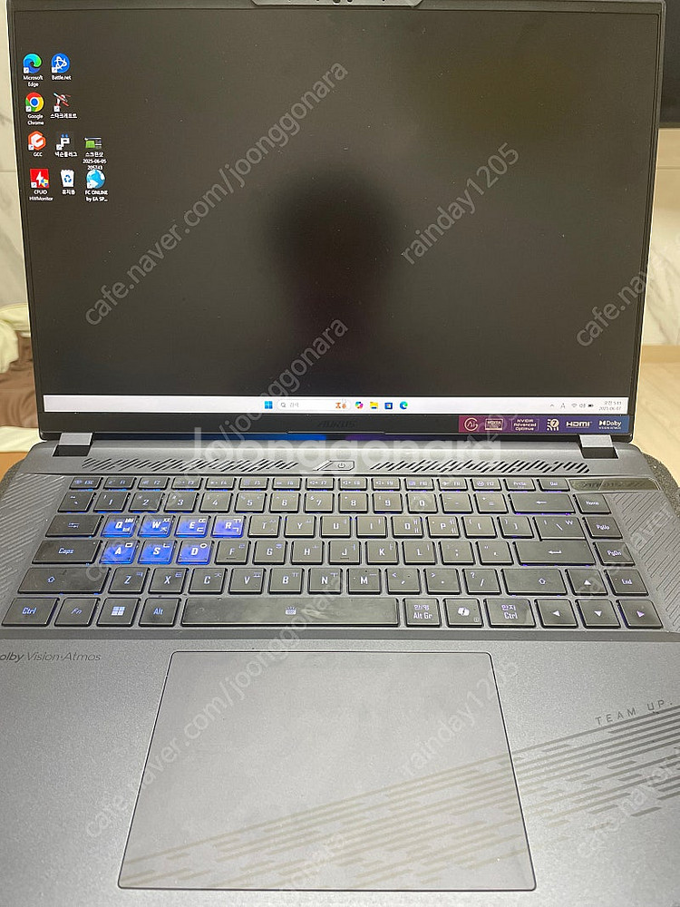 기가바이트 어로스16x 4060 게이밍노트북 고사양노트...--5