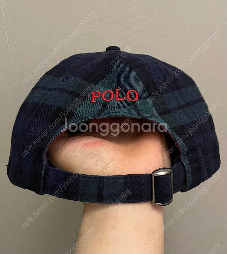 (F)POLO RL 폴로랄프로렌 블랙와치 타탄체크 그린...--4