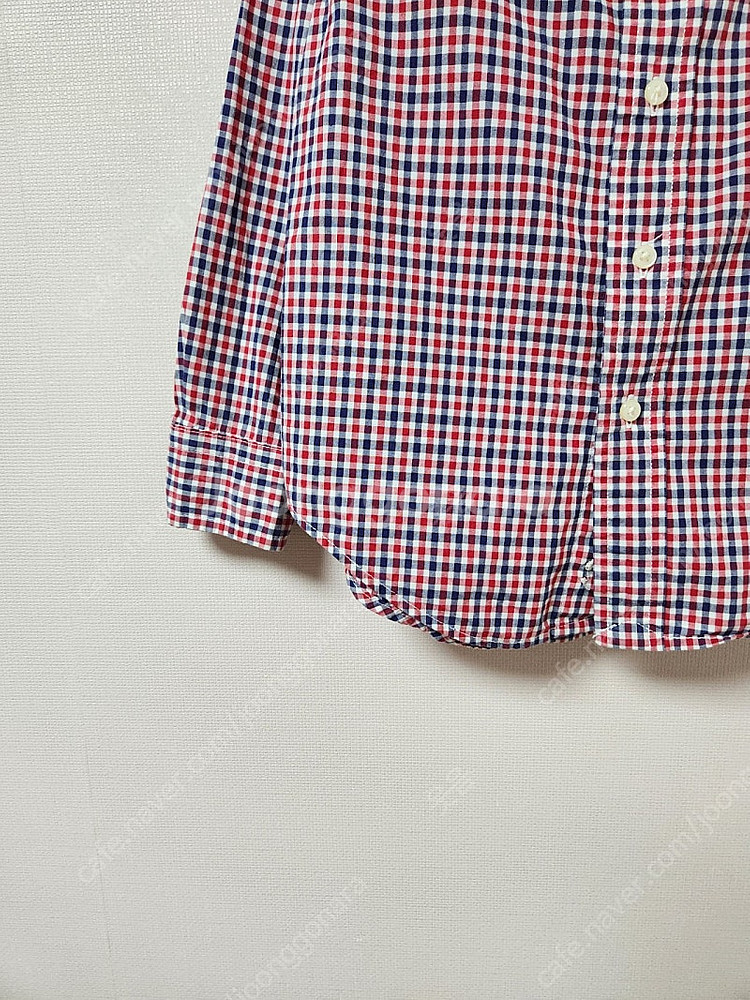 4T 폴로랄프로렌 빨강빨강하양 잔체크무늬 카라넥 남방셔...--4