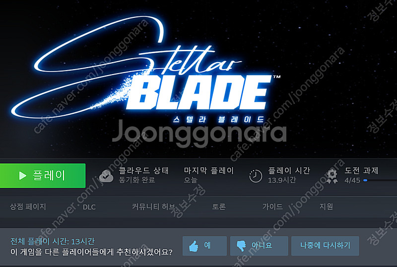 스텔라 블레이드 니케 코드 판매합니다.--0