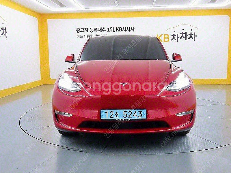 테슬라 모델 Y 중고 테슬라 중고 빨간색 2021년식 ...--0