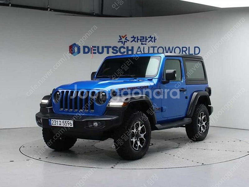 지프 랭글러 중고차 할부가능 지프 수입중고차 파란색 2...--0