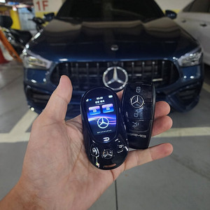 벤츠 GLC, S클래스, C클래스, B클래스, E클래스, A클래스 차량 스마트키 디지털로 교체 시 전용로고 세팅과 근접도어 기능 활성화