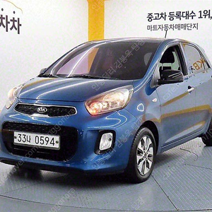 경차 중고 모닝 중고차 시세 기아 중고차 하늘색 2016년식 럭셔리 중고자동차
