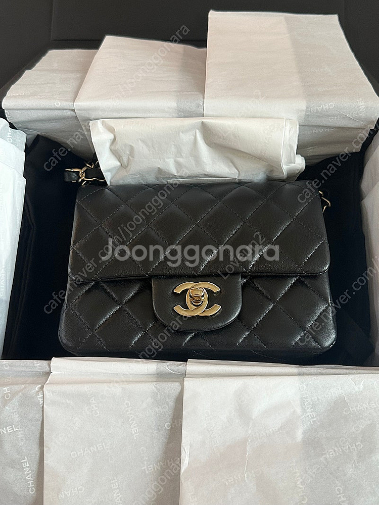샤넬 쁘띠삭 램스킨--0