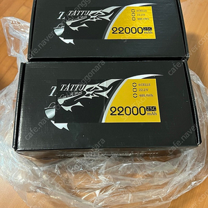 tattu 22000mah 25C 타투 리튬배터리 새 것 2개 팝니다.