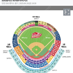 (정가양도)6월20일 ssg vs 기아 원정응원석 4연석 양도