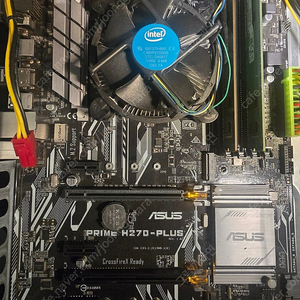 i5-6600 + asus h270 plus + 8gb(4gb x 2ea) 반본체 팝니다.