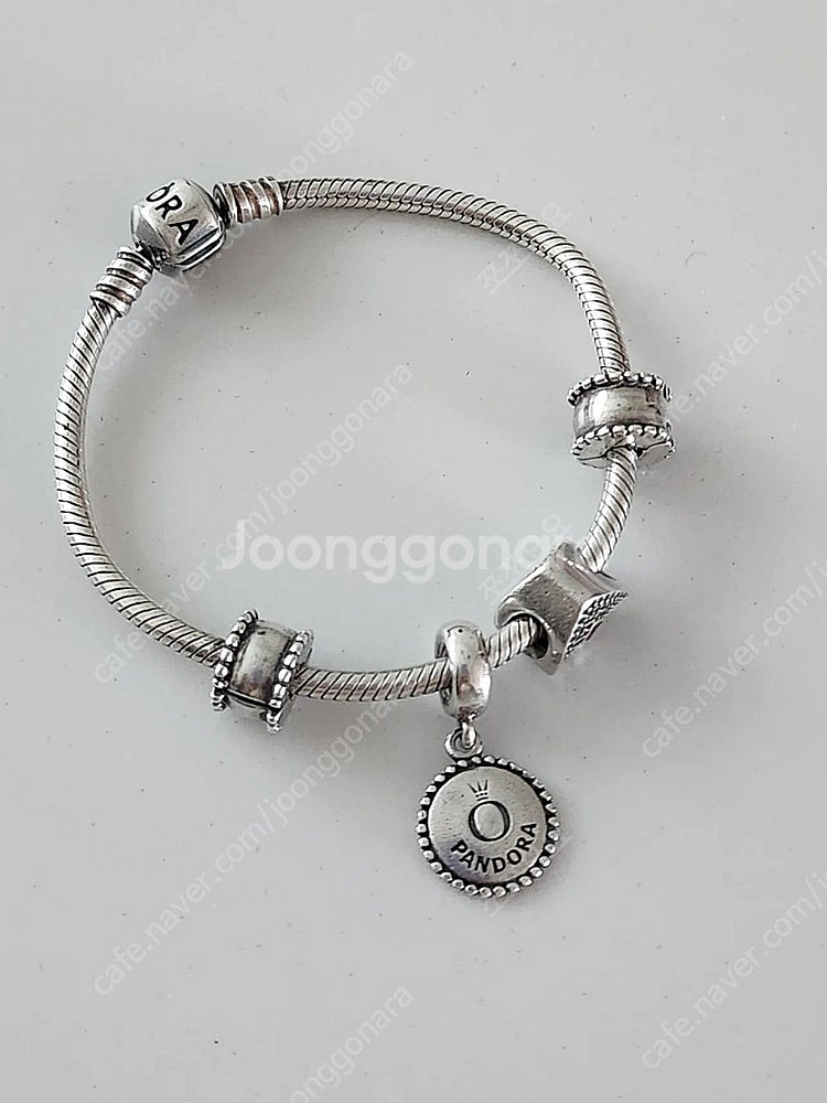 PANDORA 판도라 실버 팔찌 참 세트 정품--4