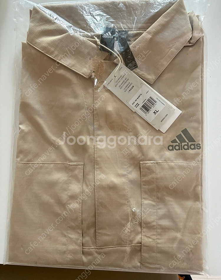 아디다스 남자 셔츠 베이지 XL(105~110)미개봉--1