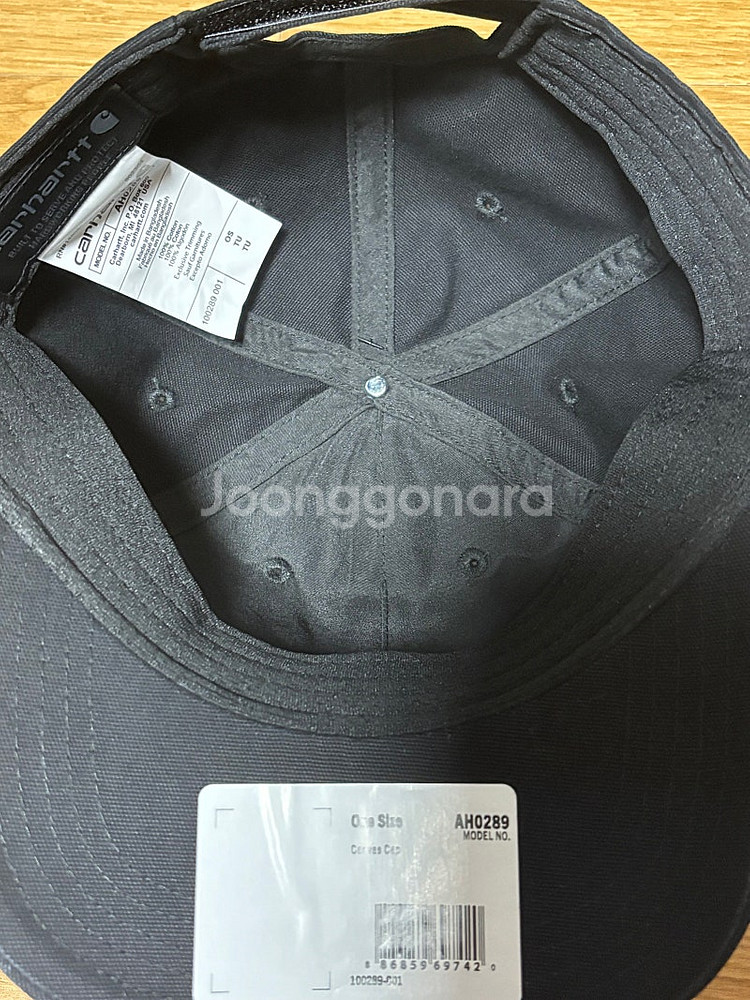 Carhartt Canvas Cap Black 칼하트 ...--1