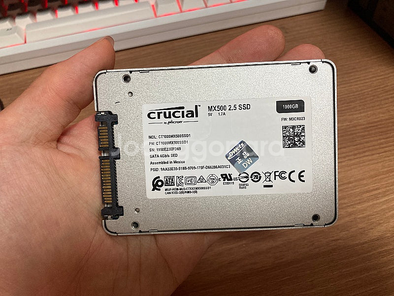 크루셜 Crucial MX500 1TB 풀박스 , 시게...--2