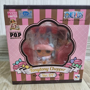 원피스 pop 20주년 한정판 ot.ver 마카롱 쵸파 피규어
