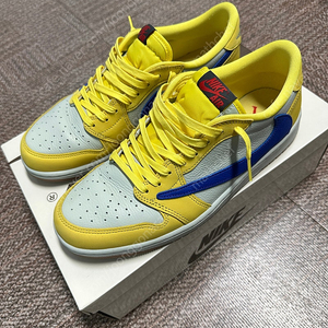 (W) 조던 1 x 트래비스 스캇 레트로 로우 OG SP 카나리 280