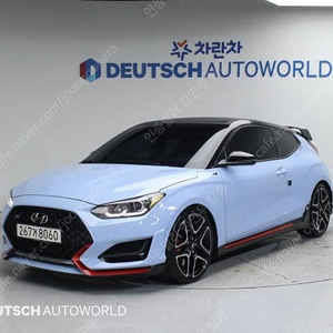 하늘색 20년식 현대 벨로스터 중고 2.0 N 중고차시세가격 26,000 km