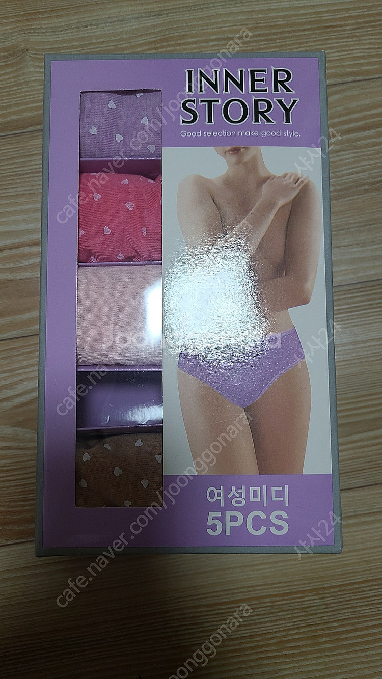 이너스토리 여성 미디 팬티 90사이즈 4장 판매--0