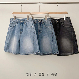 4부 하프 데님 여자 청반바지 미개봉새상품 (정가: 39,800원)