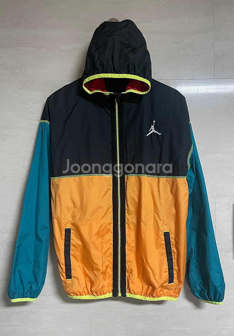 나이키키즈조던 컬러블럭 바람막이XL--0
