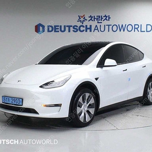2021년식 테슬라 모델Y 중고 테슬라 중고 13,933 km 스탠다드 레인지 중고차구매 중고리스할부 흰색