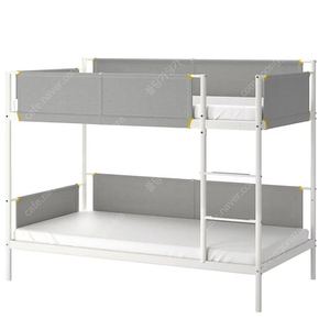 이케아 비트발 (IKEA VITVAL) 2층 침대 프레임, 매트리스 2개