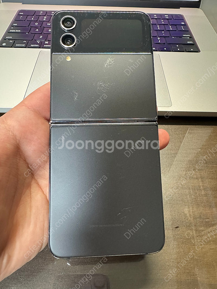 갤럭시 z플립4 그래파이트 256g--3