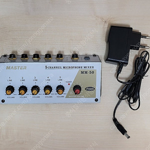 MASTER 5채널 마이크 믹서 MM-50 35,000원[배송비포함]에 가져가세요~~