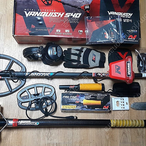 [금속탐지기 풀세트] 마인랩 벤퀴시 540 프로팩(Minelab VANQUISH 540 Propack)+탐지기세트 일괄 팝니다. 택배비 포함.