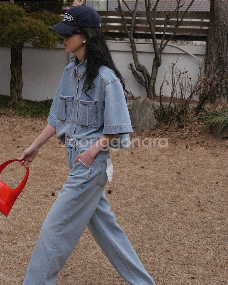 (택채새상품) 위아 데님 워커 자켓--3