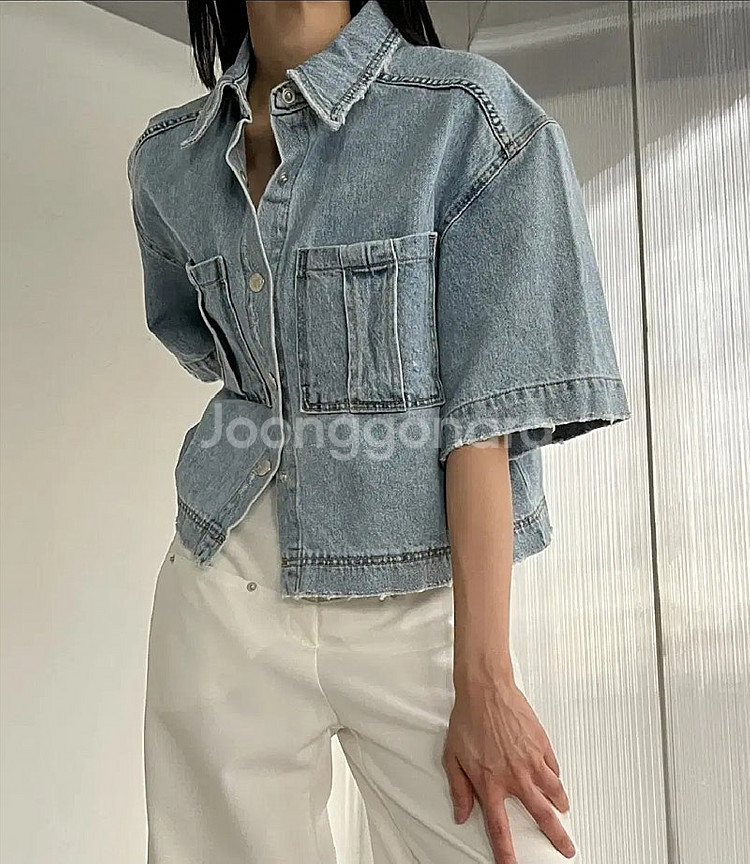 (택채새상품) 위아 데님 워커 자켓--7