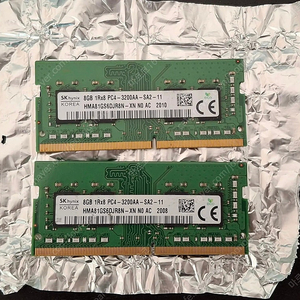 DDR4 노트북램 8gb 두개 일괄판매