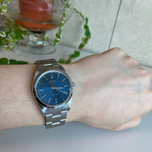 롤렉스 Rolex 에어킹 OP34 14000m 블루다이얼 34mm 시계