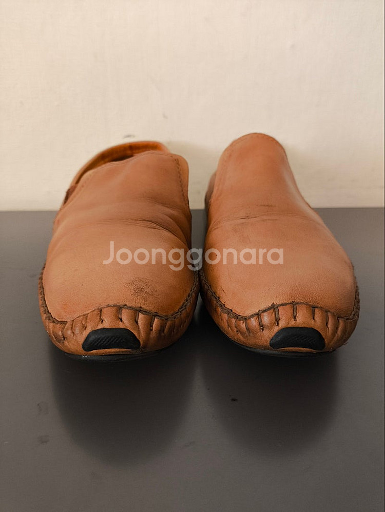 250mm 쿠에른 발편한 가죽 드라이빙슈즈--2