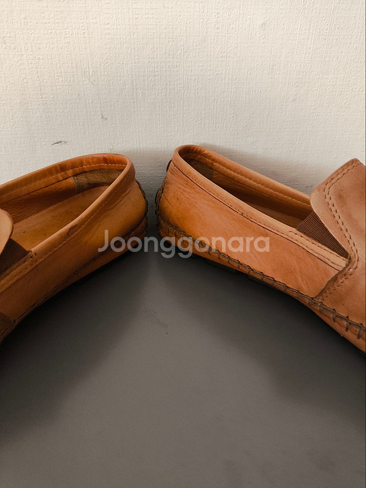 250mm 쿠에른 발편한 가죽 드라이빙슈즈--5