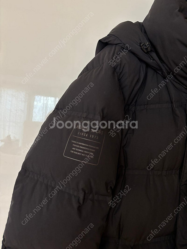 코오롱스포츠 블랙 롱패딩 거위털 구스다운 패딩 여성 9...--2