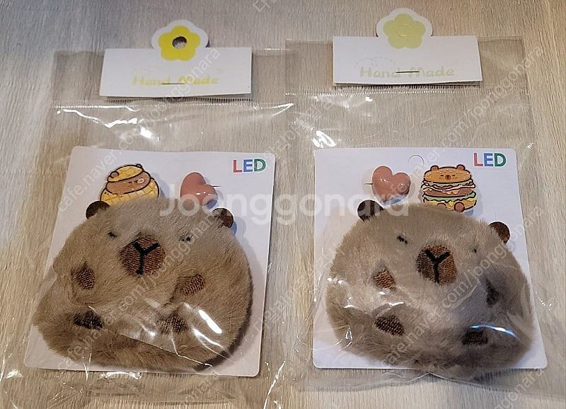 카피바라 인형 LED 크록스지비츠 총2세트 개별비닐포장 새상품 반값택포--0