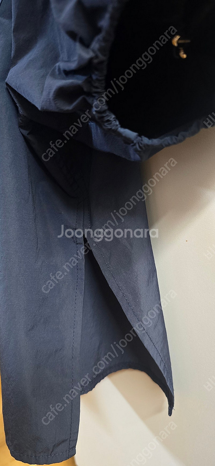 (시스템) 크링클 드로우스트링 슬릿 블라우스--4