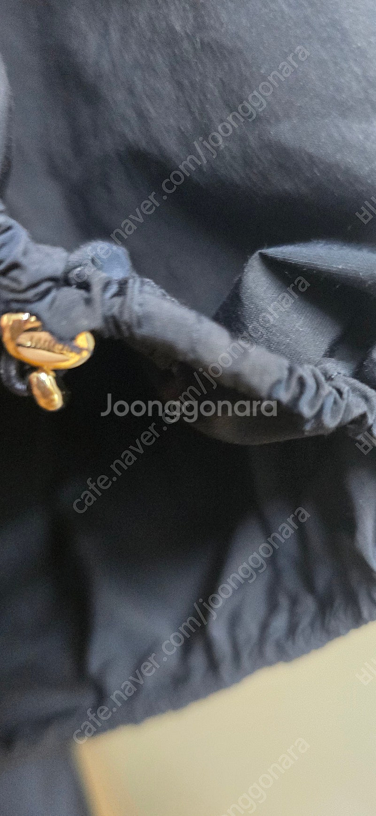 (시스템) 크링클 드로우스트링 슬릿 블라우스--5