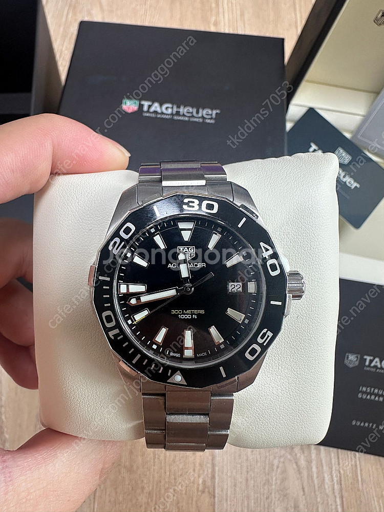 태그호이어 아쿠아레이서300 41mm 쿼츠--8