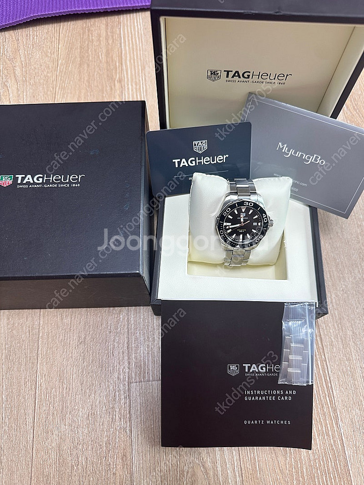 태그호이어 아쿠아레이서300 41mm 쿼츠--9