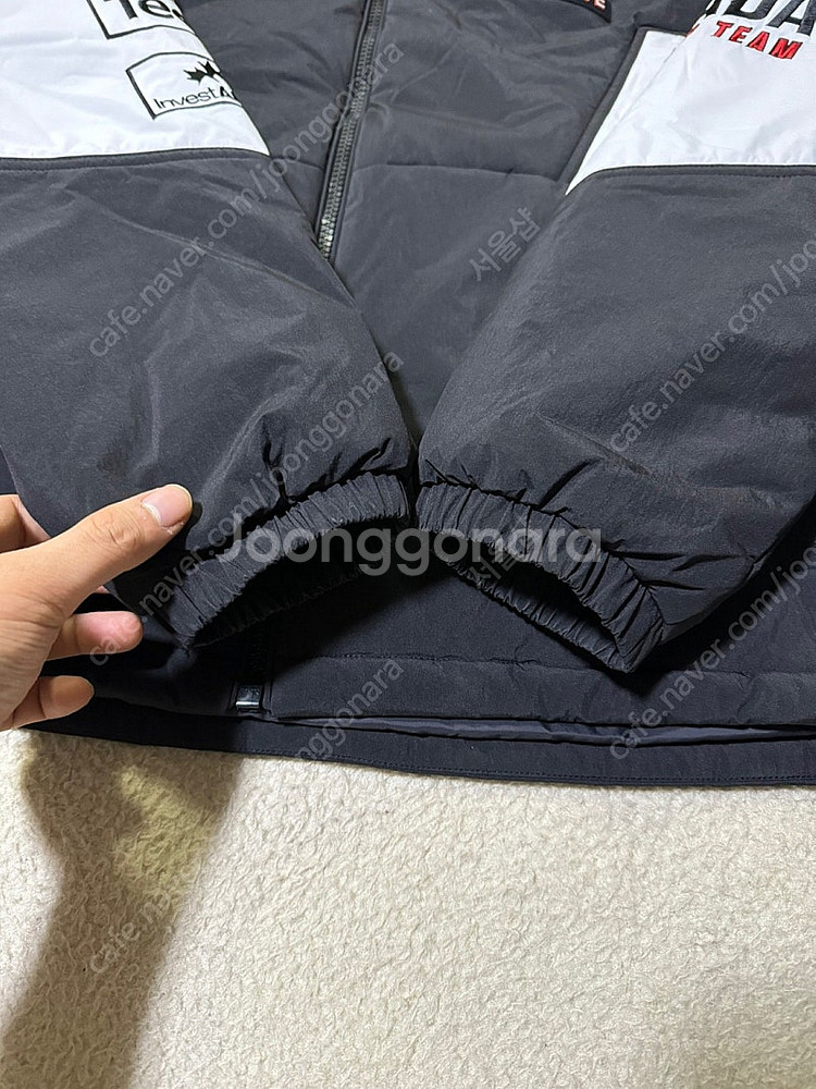 데상트 남성 스키 캐나다 자수 배색 패딩 자켓 110 ...--3