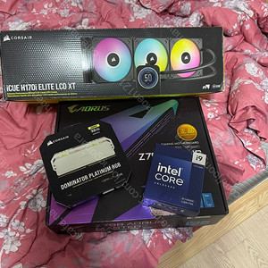 14900k, z790 어로스 마스터, 커세어 도미램 32gb, H170i 엘리트 lcd 판매합니다.