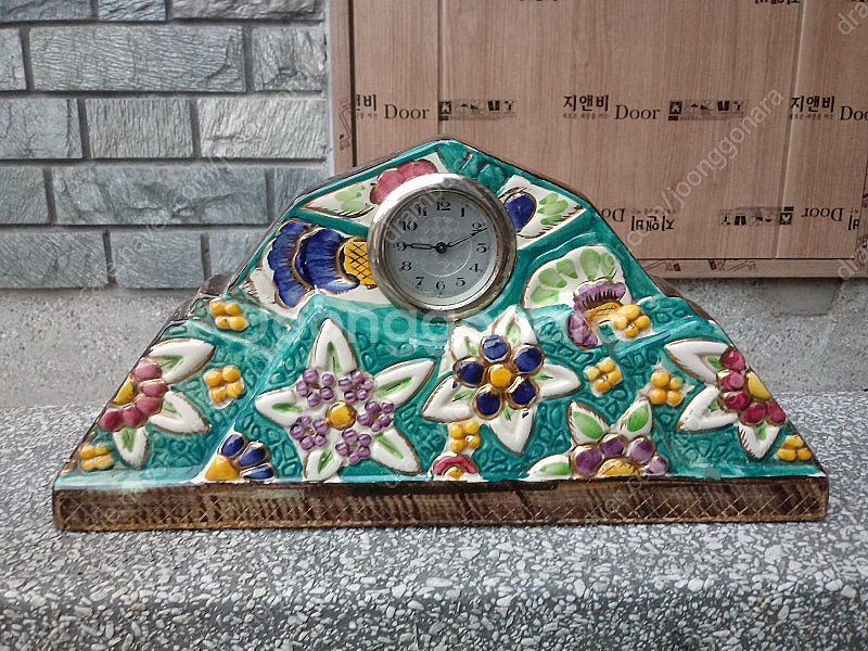 빈티지 FOREIGN 태엽식 탁상시계 판매합니다--0