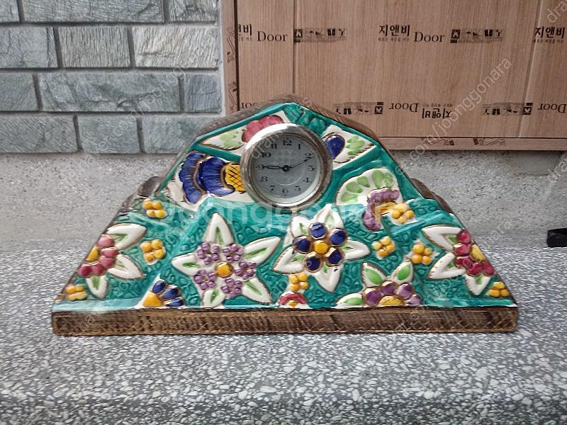 빈티지 FOREIGN 태엽식 탁상시계 판매합니다--6