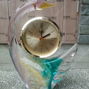 빈티지 일제 MULTI GLASS 유리 탁상시계 판매합니다