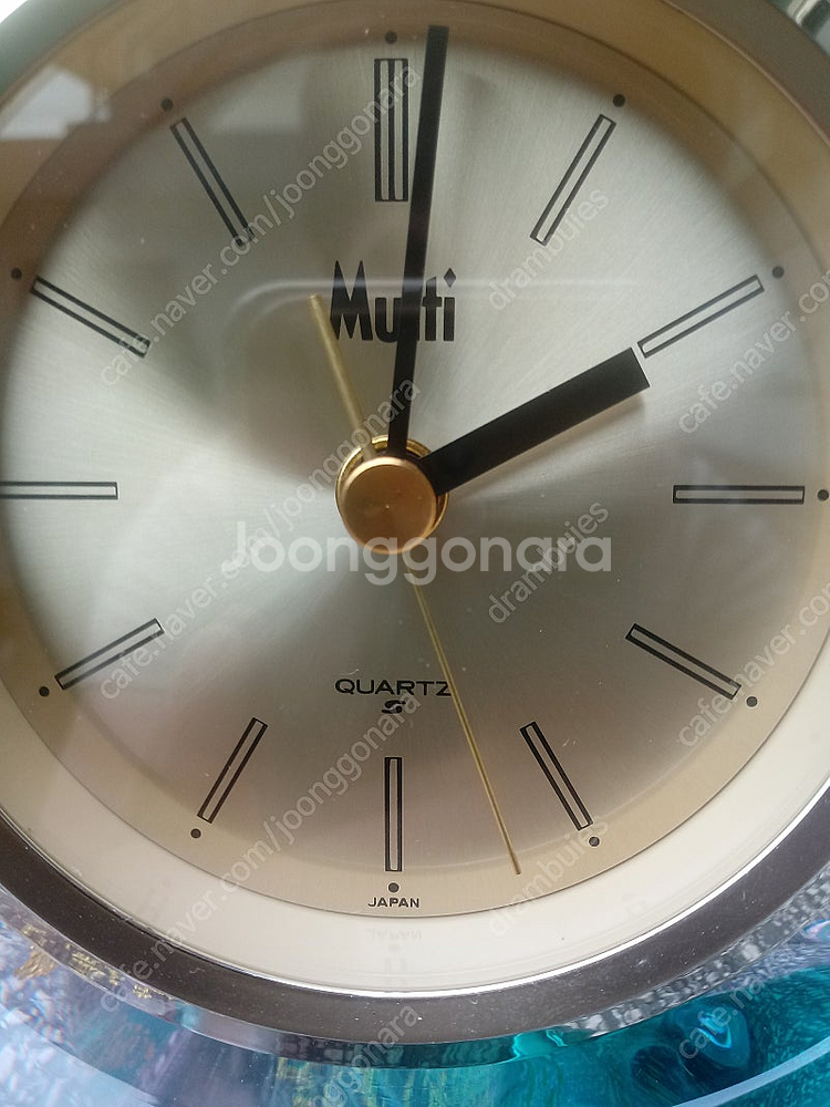 빈티지 일제 MULTI GLASS 유리 탁상시계 판매합...--2