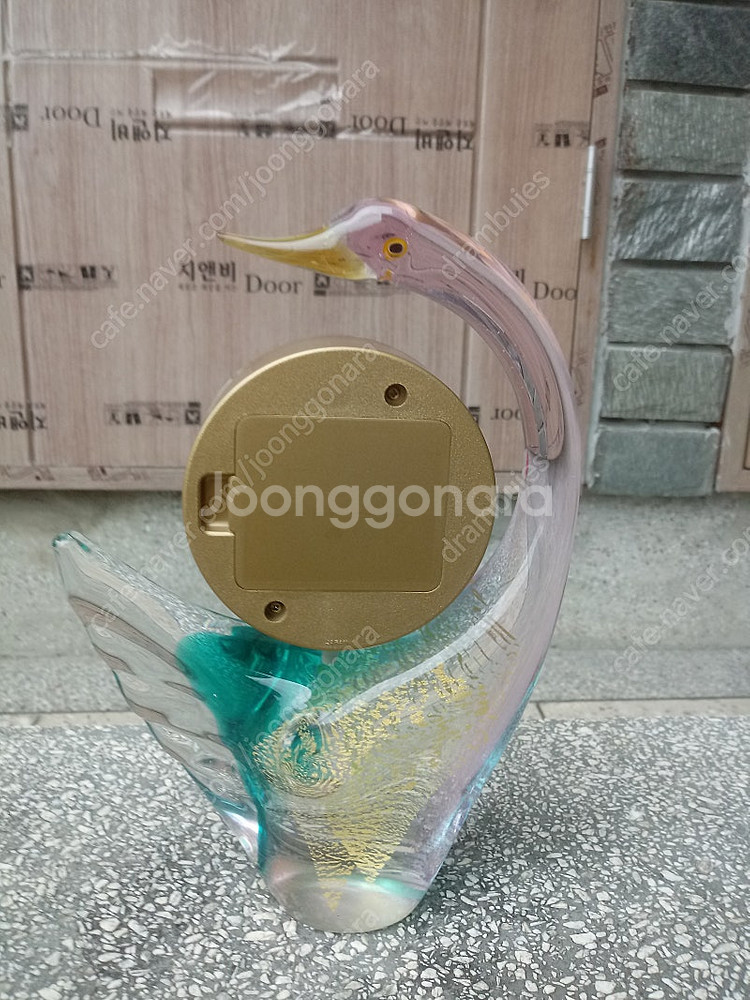 빈티지 일제 MULTI GLASS 유리 탁상시계 판매합...--5